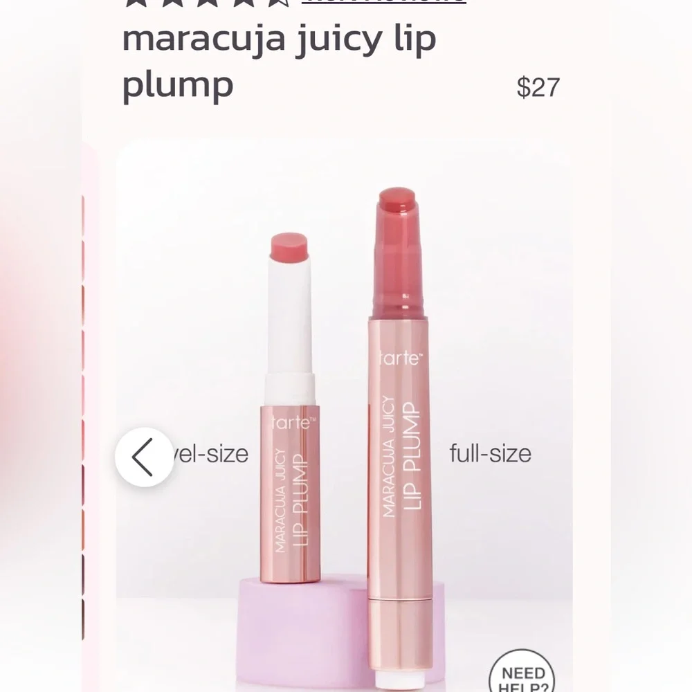 Tarte Maracuja Juicy Lip Plump - Soft dusty, orange shade chai (full size stick